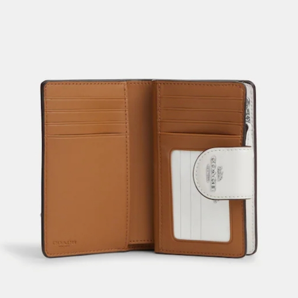 Coach Medium Corner Zip Wallet With Houndstooth Print - Picture 2 of 11